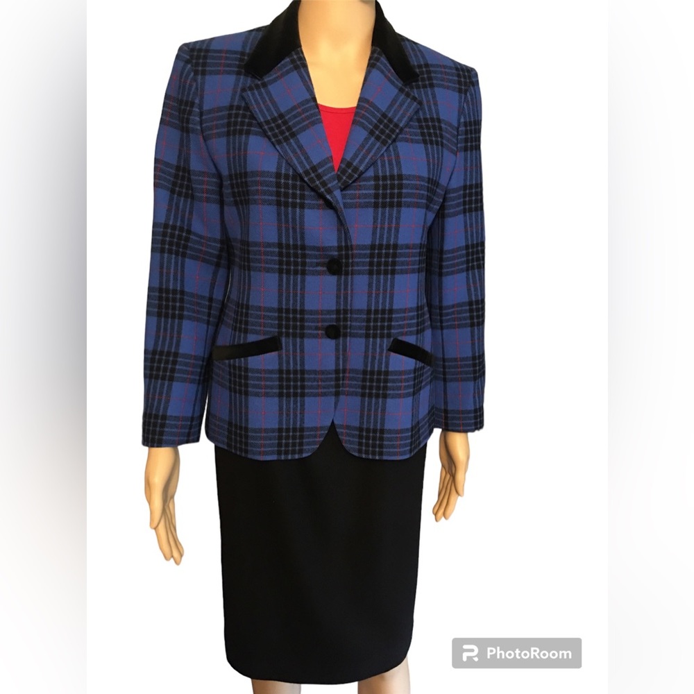 Pendleton Vintage Virgin Wool Suit with Tartan Blazer